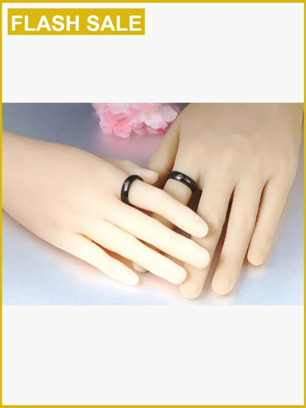 Mood Ring Color Changing Stainless Steel Her King His Queen Promise Ring Couple